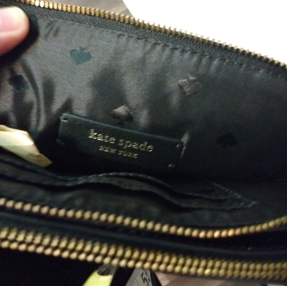 Kate Spade Harper black leather crossbody bag with gold chain & leather strap EU - Picture 13 of 16